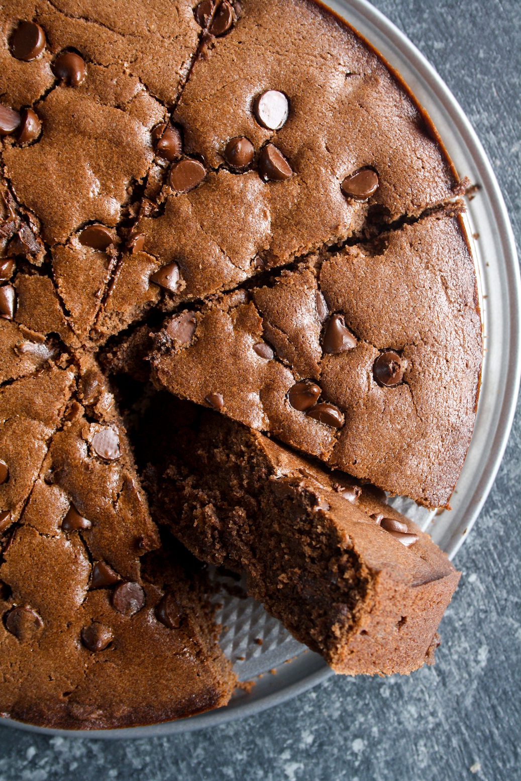 Ombre Chocolate Cake: Decadent Chocolate Cake w/ Chocolate Frosting