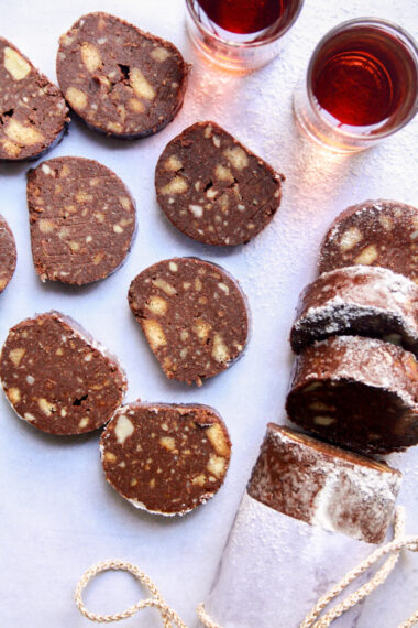 An easy, no-bake, roll-and-slice treat spiked with rum and fresh orange dessert!