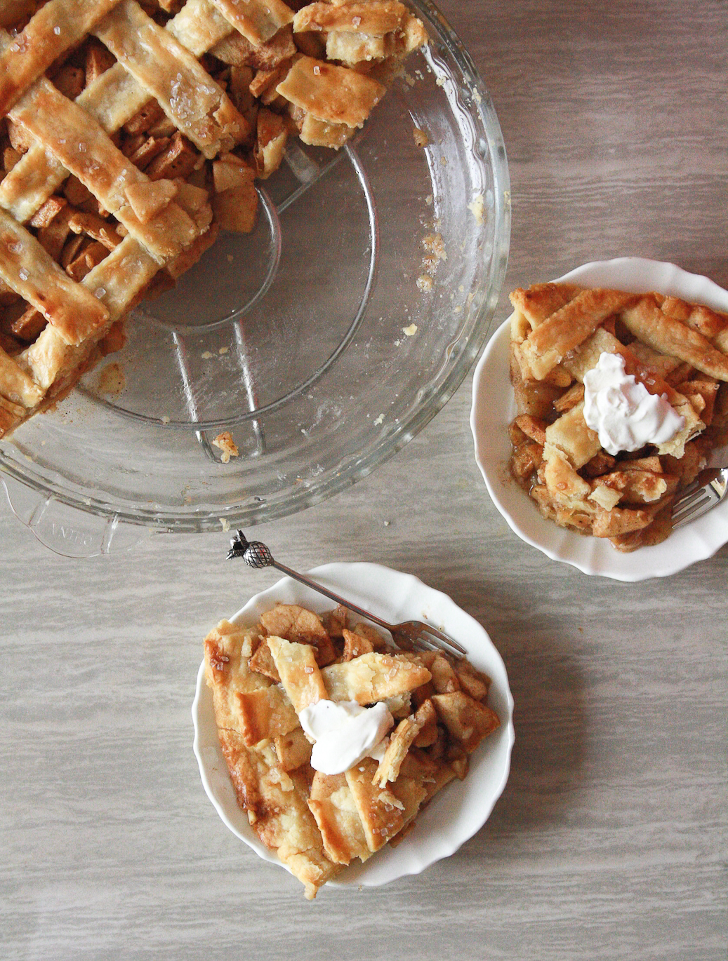 homemade apple pie lattice