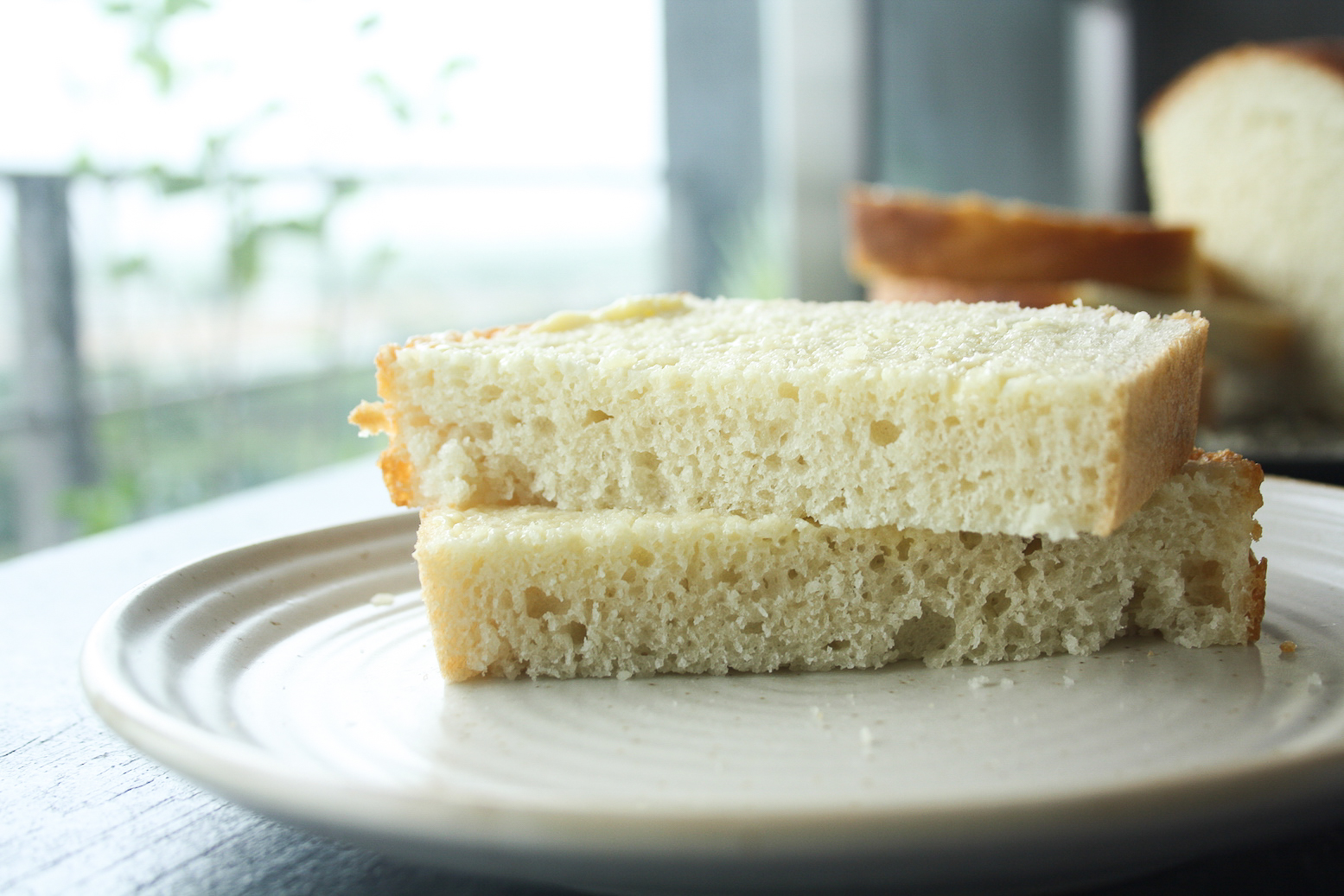Homemade, tender, chewy white bread!