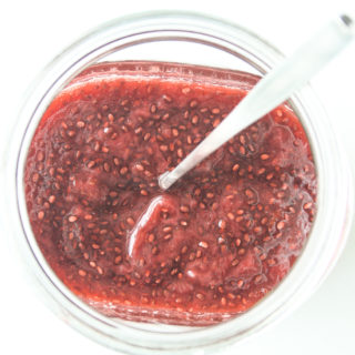 Super easy strawberry chia jam infused with orange zest and no refined sugar!
