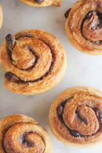 Tender, flaky, buttery danishes with cinnamon, brown sugar and raisins!