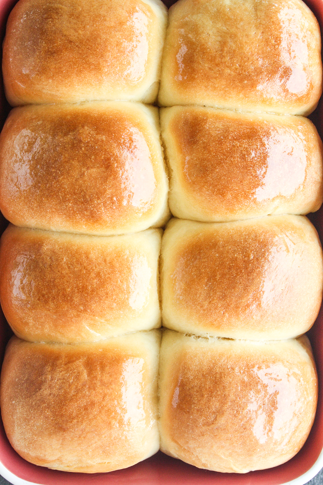 Soft, fluffy homemade rolls without eggs!