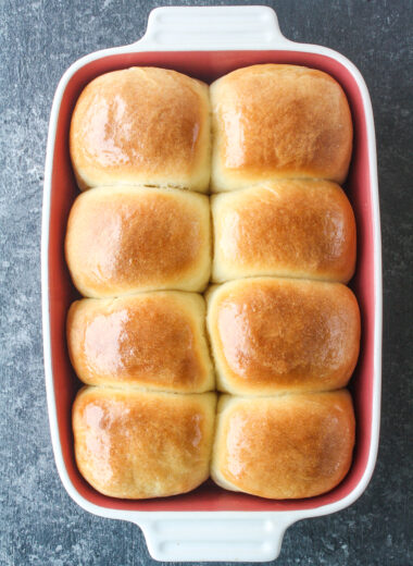 Soft, fluffy homemade rolls without eggs!