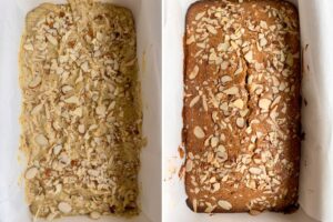 A fragrant loaf cake with ground almonds, pistachios and lemon zest