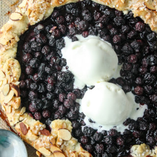 Buttery, flaky, rustic galette loaded with juicy blueberries!