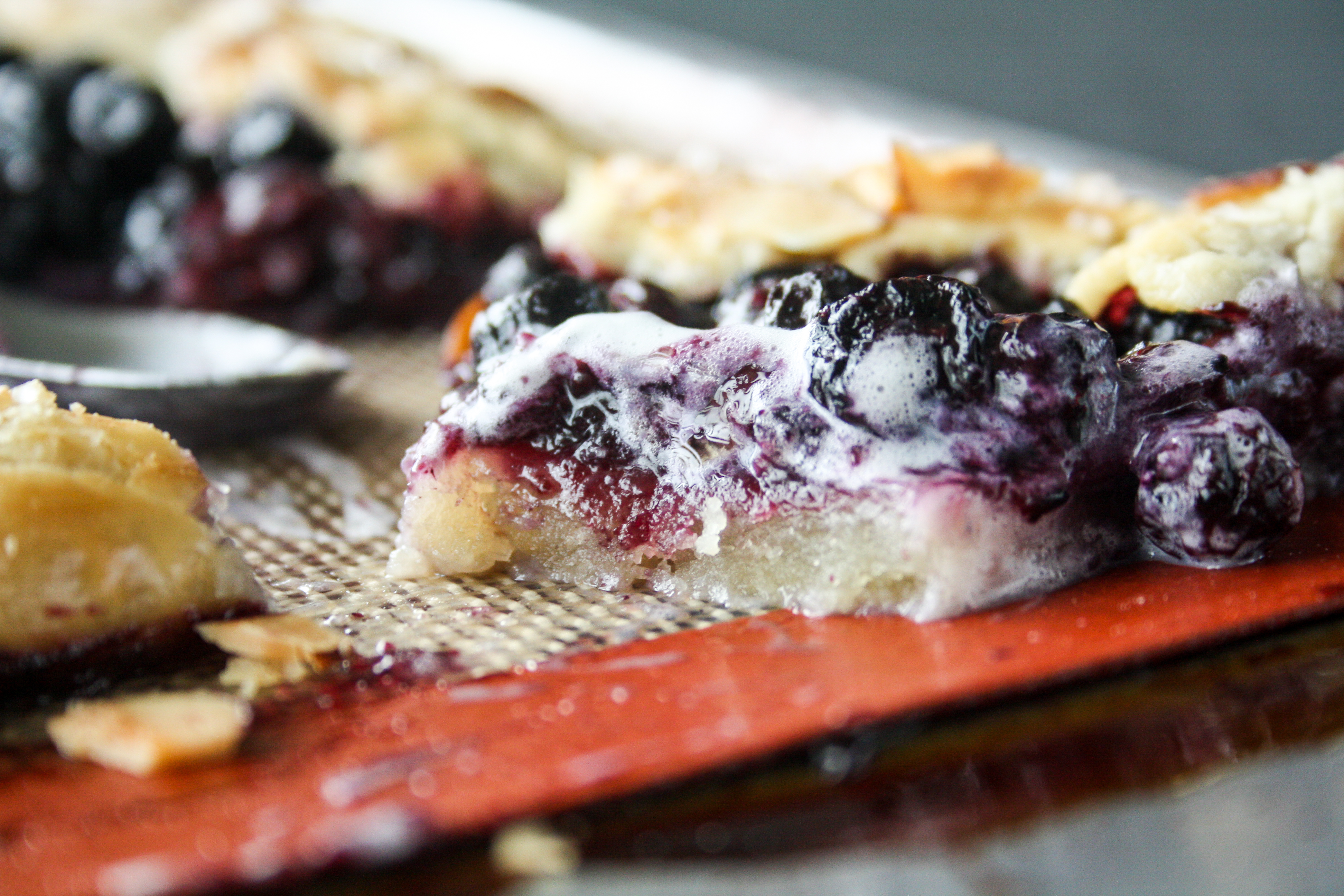 Buttery, flaky, rustic galette loaded with juicy blueberries!