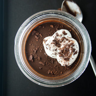 Creamy, bittersweet chocolate pudding sweetened with dates!