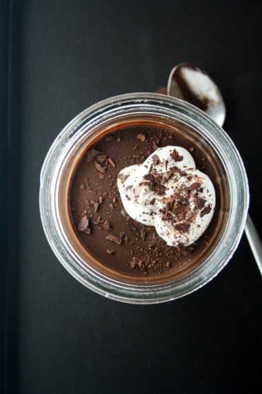 Creamy, bittersweet chocolate pudding sweetened with dates!