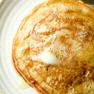 Super easy, soft and fluffy cornmeal pancakes!