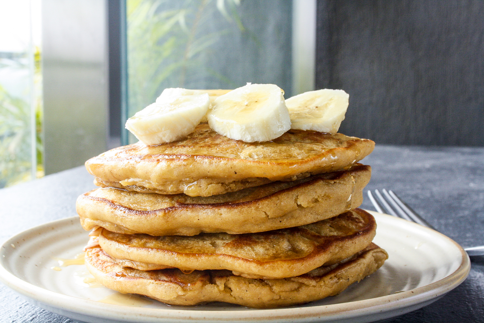 Super easy, soft and fluffy cornmeal pancakes!