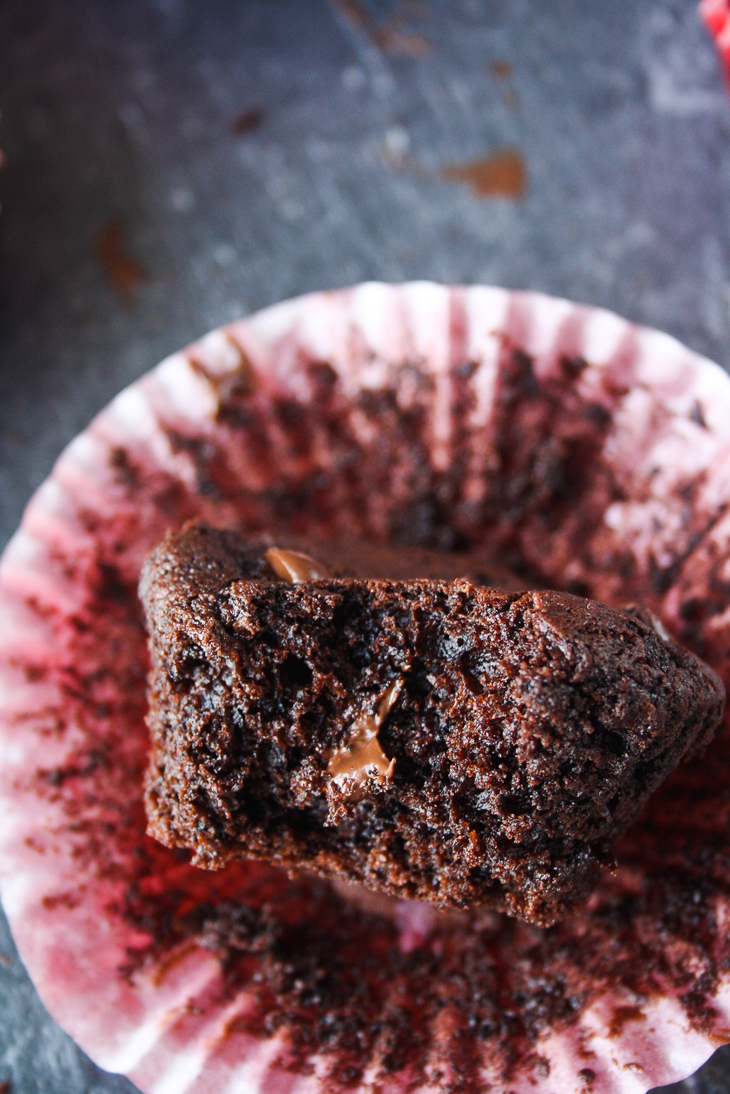 Rich triple chocolate muffins that taste like brownies!