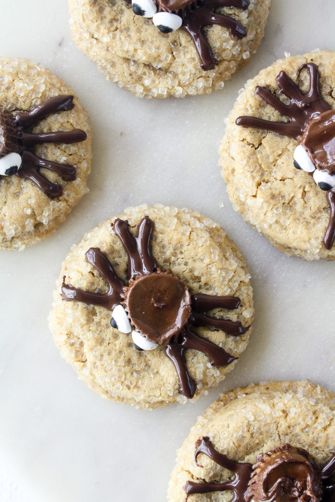 Peanut Butter Spider Cookies