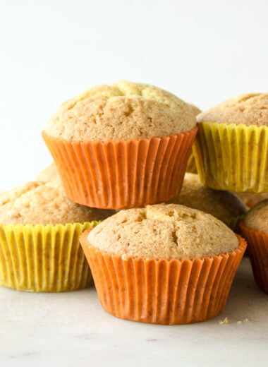 Soft citrusy muffins with fresh orange juice and pulp