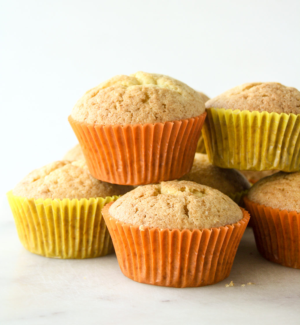Soft citrusy muffins with fresh orange juice and pulp