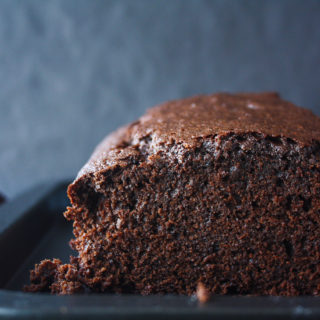 Moist chocolate cake with ginger, cinnamon and cloves