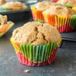 Super soft muffins with fresh apples and cinnamon