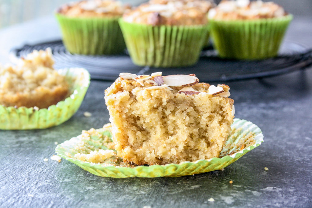 Healthy Orange Almond Muffins (Eggless)