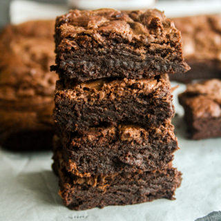 Moist, fudgy chocolate brownies with Nutella in the batter and swirled on top