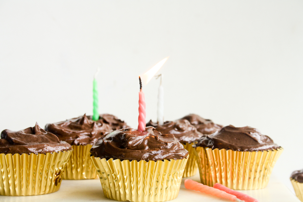 Easy Chocolate Birthday Cupcakes - Fork Knife Swoon