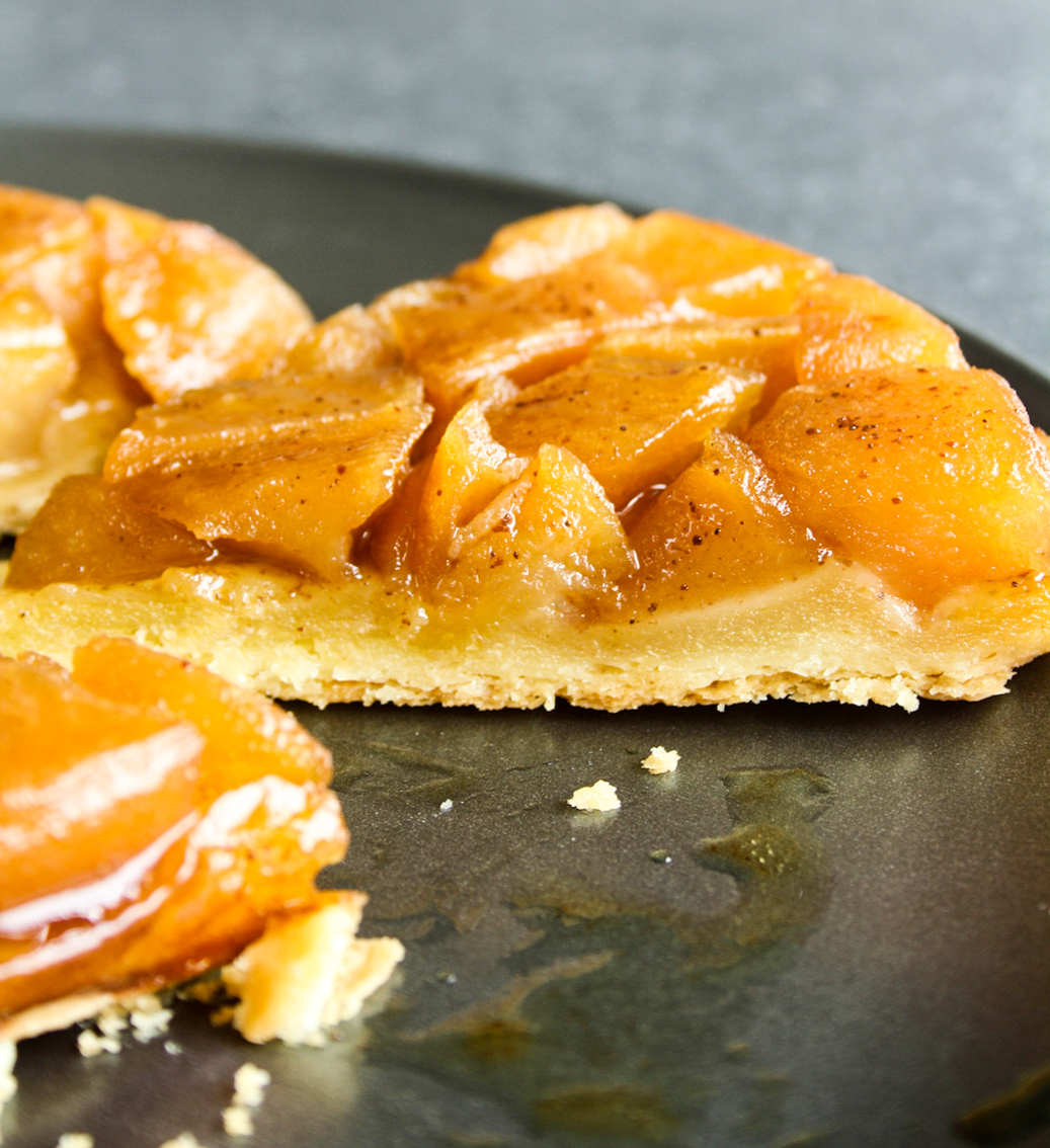 Caramelised apples with cinnamon on a buttery, homemade puff pastry base
