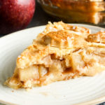 Classic apple pie with a buttery, flaky cream cheese crust