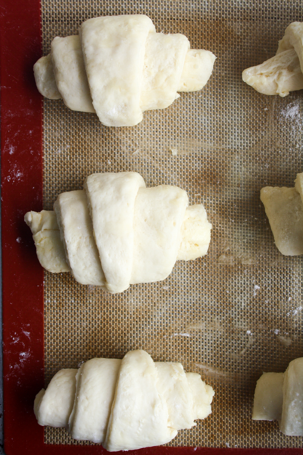 Buttery, fluffy, flaky homemade croissants