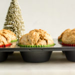 Fluffy, eggless ginger muffins with cinnamon and fresh orange zest