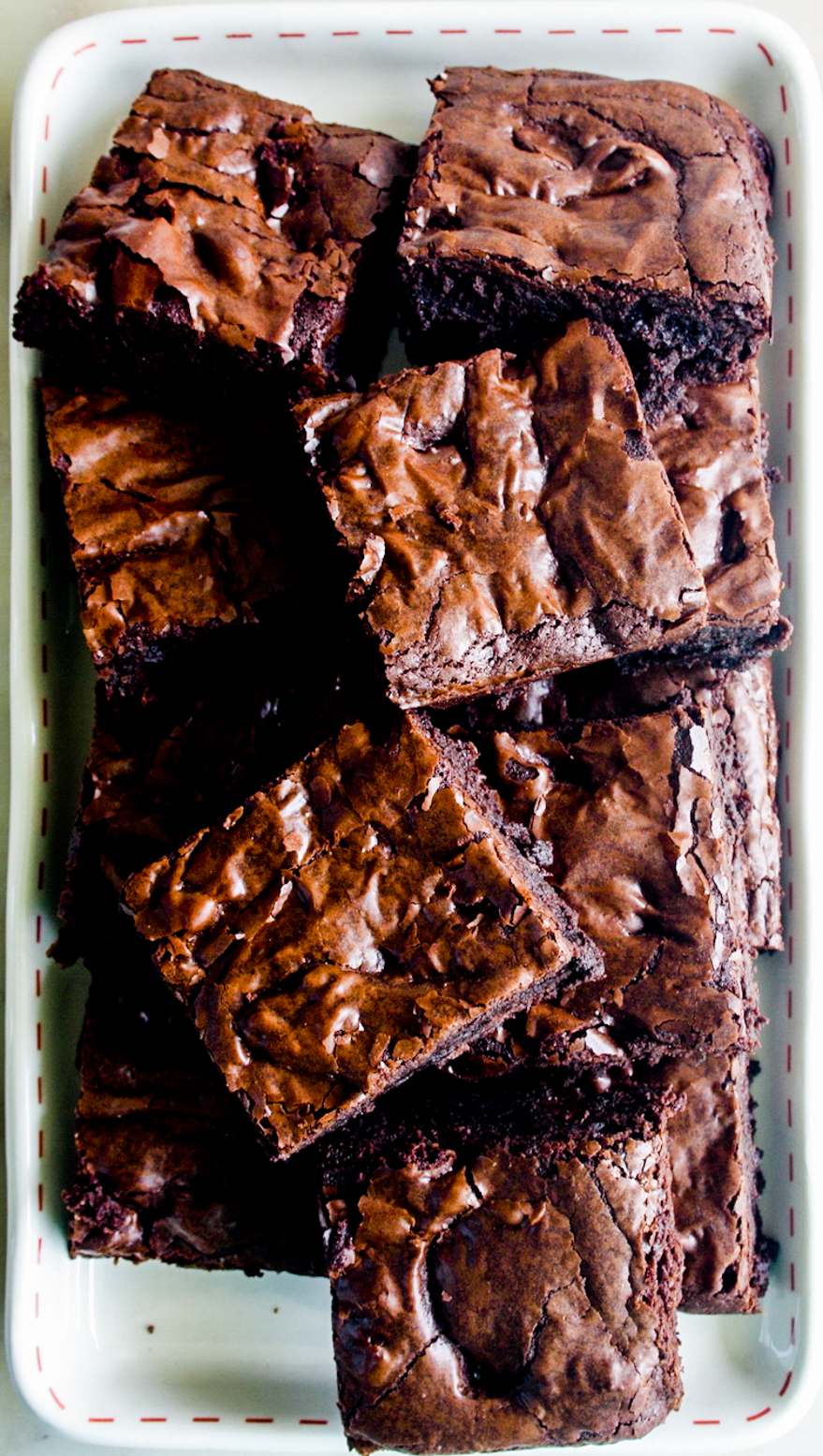 Rich, fudgy coffee brownies with lots of melty chocolate chips