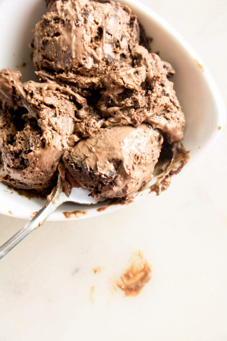 Chocolate Brownie Ice Cream (NoChurn)