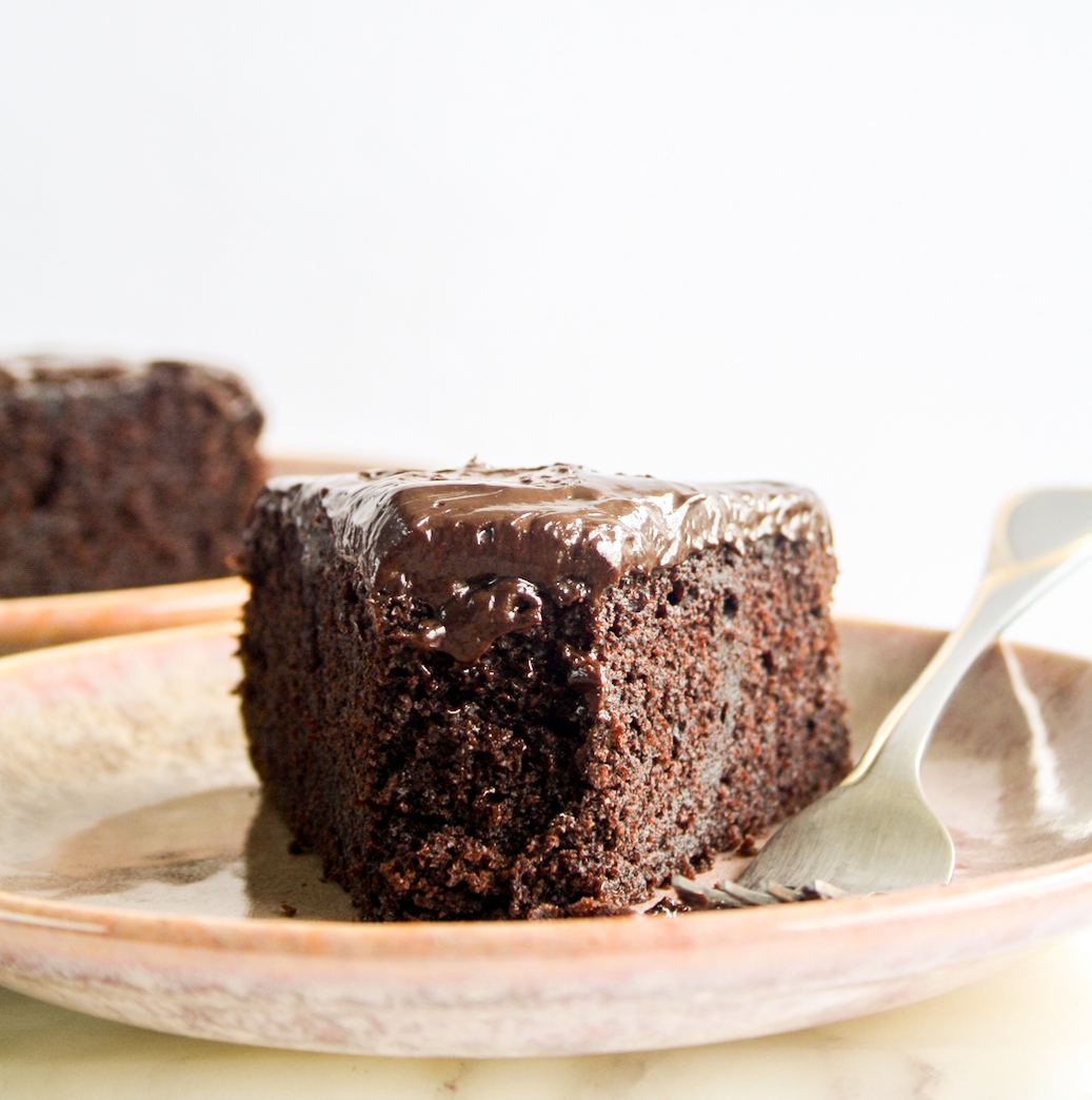 Rich, moist chocolate stout cake with stout infused ganache