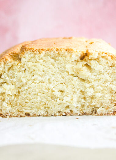 Soft, eggless classic vanilla butter cake