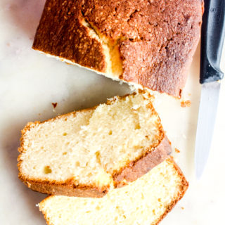 Moist and buttery cream cheese pound cake
