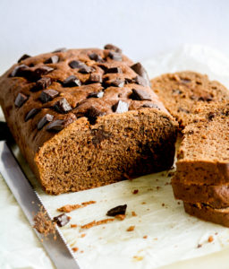 Soft yeasted chocolate bread with chunks