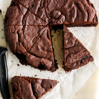 Soft, moist, fudgy chocolate cake made without eggs