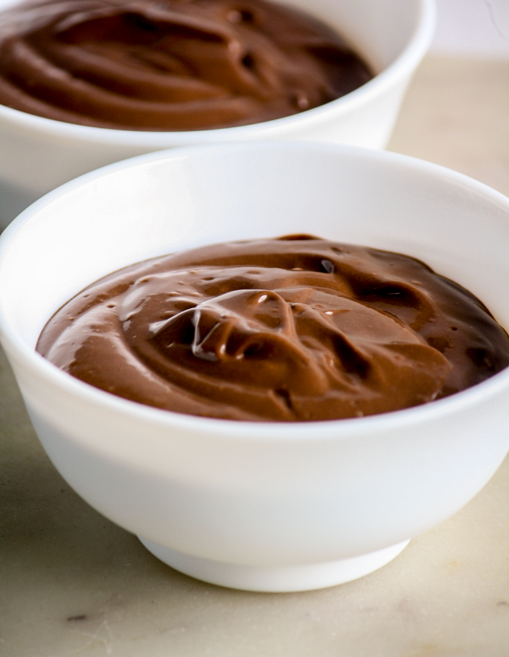 Decadent, silky, unbelievably easy dark chocolate pudding!