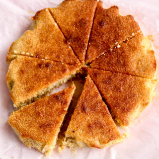 Super moist lemon syrup cake made with semolina and almonds