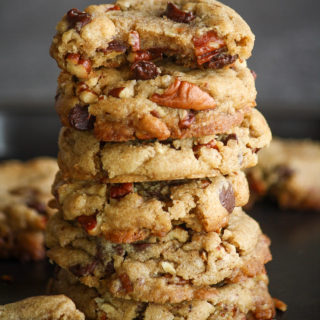 Nutty browned butter cookies with toasted pecans and chocolate chips