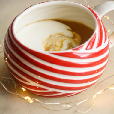 Hot, bitter caramel drink, perfect for the holidays!