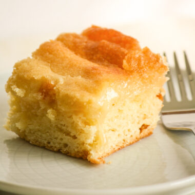 St Louis Gooey Butter Cake with a yeasted base and soft butter sugar topping