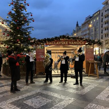 Christmas Market at Wenceslas Square in Prague