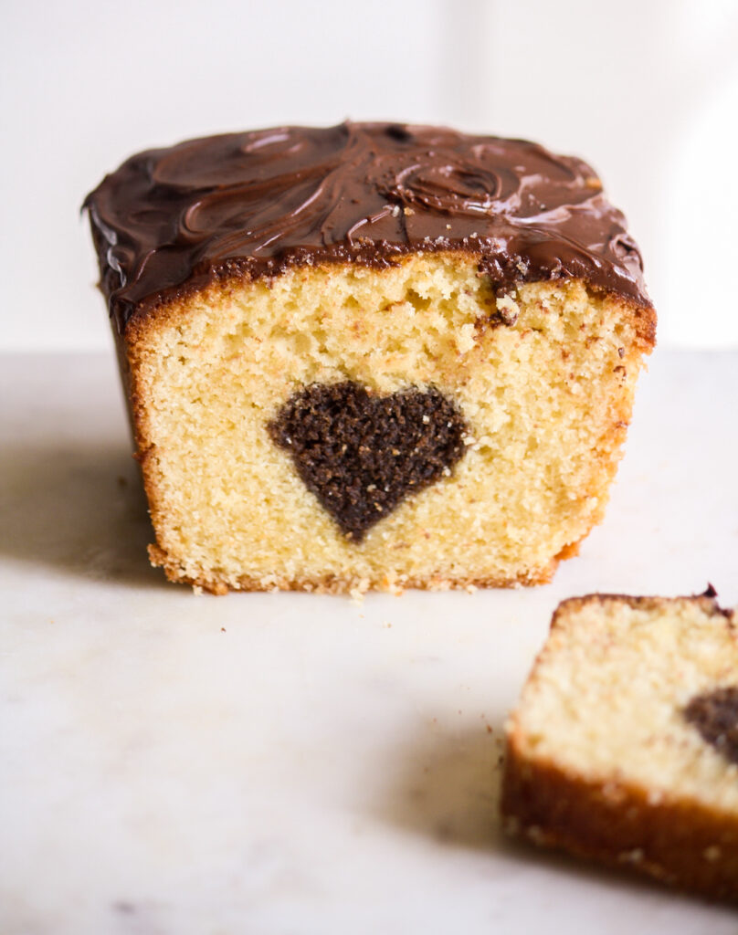 Hidden Heart Loaf Cake/ A Surprise Inside Cake Recipe | My Diverse Kitchen  - A Vegetarian Blog